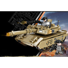 Load image into Gallery viewer, 406PCS Military WW2 M1A2 Abrams Main Battle Tank Figure Model Toy Building Block Brick Gift Kids Compatible Lego