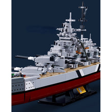 Load image into Gallery viewer, 1849PCS Military WW2 2in1 KMS Bismarck Tirpitz Battle Ship Battleship Model Toy Building Block Brick Gift Kids Compatible Lego 1:350
