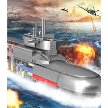 Load image into Gallery viewer, 1020PCS Military WW2 Xia Class 092 Nuclear Submarine Figure Model Toy Building Block Brick Gift Kids Compatible Lego 1:190