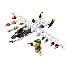Load image into Gallery viewer, 323PCS Military WW2 A-10 Thunderbolt Warthog Attack Plane Figure Model Toy Building Block Brick Gift Kids Compatible Lego