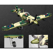 Load image into Gallery viewer, 331PCS Military WW2 Spitfire Air Fighter Aircraft Figure Model Toy Building Block Brick Gift Kids Compatible Lego