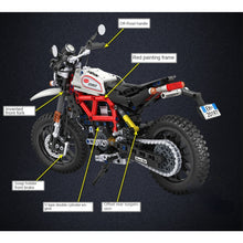 Load image into Gallery viewer, 611PCS MOC Technic Speed Scrambler Motorcycle Motor Bike Model Toy Building Block Brick Gift Kids Compatible Lego 1:6