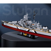 Load image into Gallery viewer, 1849PCS Military WW2 2in1 KMS Bismarck Tirpitz Battle Ship Battleship Model Toy Building Block Brick Gift Kids Compatible Lego 1:350