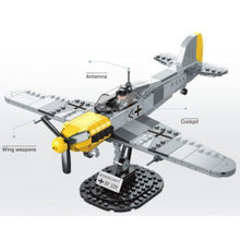Load image into Gallery viewer, 414PCS Military WW2 BF-109 ME-109 Air Fighter Aircraft Figure Model Toy Building Block Brick Gift Kids Compatible Lego