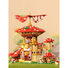 Load image into Gallery viewer, 2763PCS MOC Micro Mini Glossy Ganoderma Hotel Mushroom House Figure Model Toy Building Block Brick Gift Kids Display