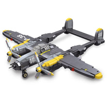 Load image into Gallery viewer, 937PCS Military WW2 P-38 Lightning Air Fighter Aircraft Model Toy Building Block Brick Gift Kids Compatible Lego