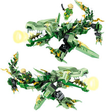 Load image into Gallery viewer, 328PCS MOC Ninja Azure Green Dragon Figure Model Toy Building Block Brick Gift Kids Compatible Lego