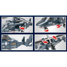 Load image into Gallery viewer, 465PCS Military WW2 HAMC Z-9 Helicopter Figure Model Toy Building Block Brick Gift Kids Compatible Lego