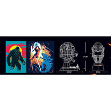 Load image into Gallery viewer, 487PCS MOC Kingkong Kong Head Stand Model Toy Building Block Brick Gift Kids Compatible Lego Display