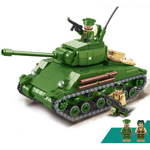 Load image into Gallery viewer, 538PCS Military WW2 M4 Sherman Medium Tank Figure Model Toy Building Block Brick Gift Kids Compatible lego