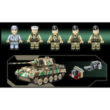 Load image into Gallery viewer, 1974PCS Military WW2 King Tiger Heavy Tank Figure Model Toy Building Block Brick Gift Kids Compatible Lego