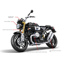 Load image into Gallery viewer, 621PCS MOC Technic Speed Heritage Vintage Motorcycle Motor Bike Model Toy Building Block Brick Gift Kids Compatible Lego 1:6