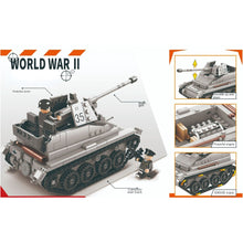 Load image into Gallery viewer, 526PCS Military WW2 Marder SD KFZ LT-38 Tank Figure Model Toy Building Block Brick Gift Kids Compatible Lego