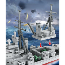 Load image into Gallery viewer, 1061PCS Military WW2 Koenig Class Dreadnought Battleship Model Toy Building Block Brick Gift Kids Compatible Lego
