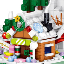 Load image into Gallery viewer, 878PCS MOC Micro Mini Christmas Eve Ferries Wheel Santa House Model Toy Building Block Brick Gift Kids Display Light