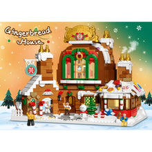 Load image into Gallery viewer, 1481PCS MOC Micro Mini Christmas Gingerbread House Figure Model Toy Building Block Brick Gift Kids Display