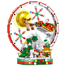 Load image into Gallery viewer, 878PCS MOC Micro Mini Christmas Eve Ferries Wheel Santa House Model Toy Building Block Brick Gift Kids Display Light