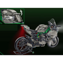 Load image into Gallery viewer, 1968PCS MOC Technic Speed H2R Racing Sports Motorcycle Motor Bike Model Toy Building Block Brick Gift Kids Compatible Lego 1:5 Light