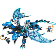 Load image into Gallery viewer, 718PCS MOC Ninja Blue Twin Head Dragon Figure Model Toy Building Block Brick Gift Kids Compatible Lego