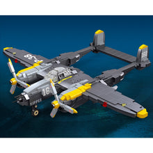 Load image into Gallery viewer, 937PCS Military WW2 P-38 Lightning Air Fighter Aircraft Model Toy Building Block Brick Gift Kids Compatible Lego