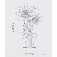 Load image into Gallery viewer, 800PCS MOC Epiphyllum Flower Floral Model Toy Building Block Brick Gift Kids Compatible Lego Display With Vase