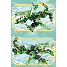 Load image into Gallery viewer, 328PCS MOC Ninja Azure Green Dragon Figure Model Toy Building Block Brick Gift Kids Compatible Lego