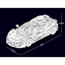 Load image into Gallery viewer, 3268PCS MOC Static Technic Speed P1 Super Racing Sports Car Model Toy Building Block Brick Gift Kids Compatible Lego 1:8
