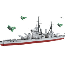 Load image into Gallery viewer, 1061PCS Military WW2 Koenig Class Dreadnought Battleship Model Toy Building Block Brick Gift Kids Compatible Lego