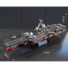 Load image into Gallery viewer, 3015PCS Military WW2 Large 003 18 Fujian Class Aircraft Carrier Ship Figure Model Toy Building Block Brick Gift Kids Compatible Lego 1:420