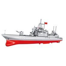 Load image into Gallery viewer, 864PCS Military WW2 055 Renhai Class Destroyer Battle Ship Figure Model Toy Building Block Brick Gift Kids Compatible Lego