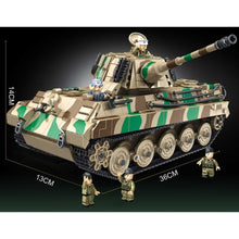 Load image into Gallery viewer, 1974PCS Military WW2 King Tiger Heavy Tank Figure Model Toy Building Block Brick Gift Kids Compatible Lego
