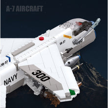 Load image into Gallery viewer, 683PCS Military WW2 A-7 Corsai Attack Aircraft Air Fighter Model Toy Building Block Brick Gift Kids Compatible Lego