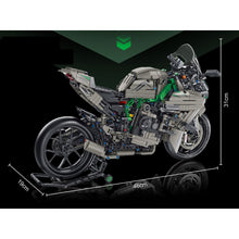 Load image into Gallery viewer, 1968PCS MOC Technic Speed H2R Racing Sports Motorcycle Motor Bike Model Toy Building Block Brick Gift Kids Compatible Lego 1:5 Light