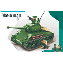 Load image into Gallery viewer, 538PCS Military WW2 M4 Sherman Medium Tank Figure Model Toy Building Block Brick Gift Kids Compatible lego