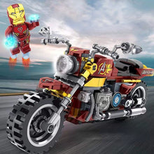 Load image into Gallery viewer, 245PCS MOC MOC Technic Speed Avengers Iron Figure Motorcycle Motor Bike Model Toy Building Block Brick Gift Kids Compatible Lego