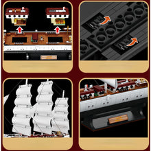 Load image into Gallery viewer, 1672PCS MOC White Swan Sailing Boat Ship Model Toy Building Block Brick Gift Kids Display