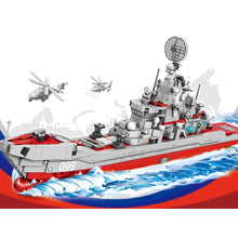 Load image into Gallery viewer, 689PCS Military WW2 Project 1144 Orlan Kirov Class Battle Cruiser Ship Figure Model Toy Building Block Brick Gift Kids Compatible Lego