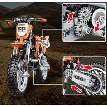 Load image into Gallery viewer, 434PCS MOC Technic Speed KTM Dirt Motorcycle Motor Bike Model Toy Building Block Brick Gift Kids Compatible Lego