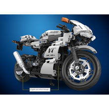 Load image into Gallery viewer, 716PCS MOC Technic Speed V4 H2R Racing Sports Motorcycle Motor Bike Model Toy Building Block Brick Gift Kids Compatible Lego 1:6