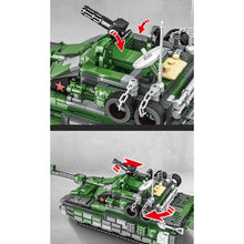 Load image into Gallery viewer, 1120PCS Military WW2 4in1 99A Main Battle Tank Fighter Figure Model Toy Building Block Brick Gift Kids Compatible Lego