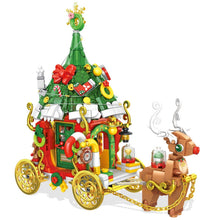Load image into Gallery viewer, 648PCS MOC Christmas Elk Reindeer Cart Car Santa Model Toy Building Block Brick Gift Kids Compatible Lego Light