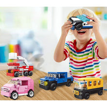 Load image into Gallery viewer, 710PCS MOC 16in1 City Urban Train Transportation Car Bus Digger Motorcycle Model Toy Building Block Brick Gift Kids Compatible Lego
