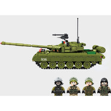 Load image into Gallery viewer, 773PCS Military WW2 T-80 Main Battle Tank Figure Model Toy Building Block Brick Gift Kids Compatible Lego