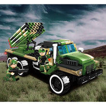Load image into Gallery viewer, 678PCS Military WW2 Ural 375 Rocket Artillery Truck Figure Model Toy Building Block Brick Gift Kids Compatible Lego