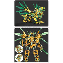 Load image into Gallery viewer, 1618PCS MOC 2in1 Ninja Mecha Gold Dragon Figure Model Toy Building Block Brick Gift Kids Compatible Lego