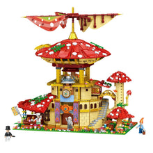Load image into Gallery viewer, 2763PCS MOC Micro Mini Glossy Ganoderma Hotel Mushroom House Figure Model Toy Building Block Brick Gift Kids Display