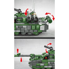 Load image into Gallery viewer, 1120PCS Military WW2 4in1 99A Main Battle Tank Fighter Figure Model Toy Building Block Brick Gift Kids Compatible Lego