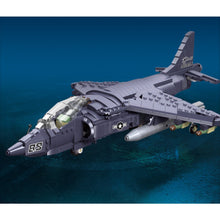 Load image into Gallery viewer, 807PCS Military WW2 AV-8 Harrier II Air Fighter Attacker Model Toy Building Block Brick Gift Kids Compatible Lego