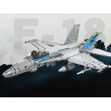 Load image into Gallery viewer, 1713PCS Military WW2 FA-18 F18 Hornet Strike Air Fighter Aircraft Model Toy Building Block Brick Gift Kids Compatible Lego