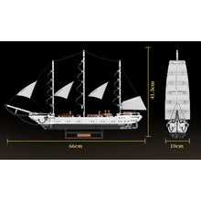 Load image into Gallery viewer, 1672PCS MOC White Swan Sailing Boat Ship Model Toy Building Block Brick Gift Kids Display